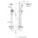 The shower system d & k berlin technische DA1433715A02, tropical shower, hand watering can, chrome