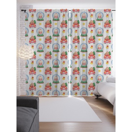 Photostes "Fairytale cats", Saten, size 145x265 cm, 2 pcs