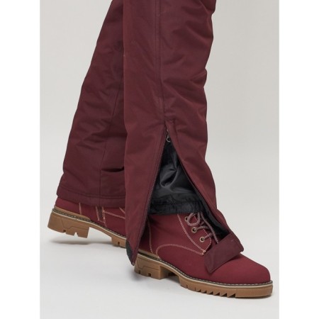 Semi -combinezone ski female, burgundy color, size 56-3