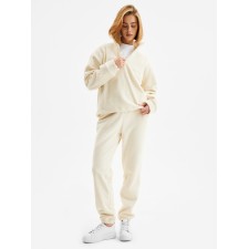 Women's costume (anorax and trousers) minku: Fleece Soft, beige color, rr 46