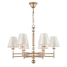 Люстра Crystal Lux, Flavio 0640/306, E14, 6х60 Вт, 46х67х67 см, цвет золотой