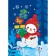 Set for creativity. Drawing with sequins "Snowman"