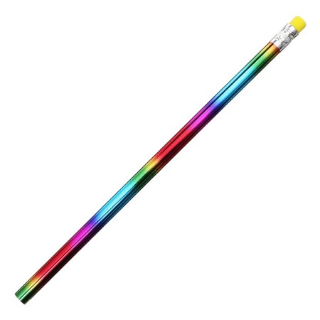 Black pencil with the eraser "Hologram" Calligrata, Firmness NV, MIX-2
