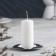 Cup "Cup 94" Metal per candle, 9.4x9.4x1.2 cm, chrome