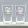 Gift set of beer glasses "100% man"