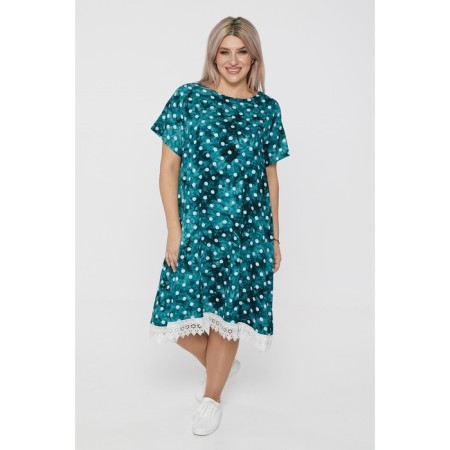 Women's dress, size 62, light green color-2