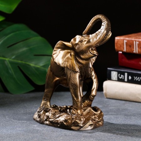 Figure "Elephant" bronze, 21.5 cm-1