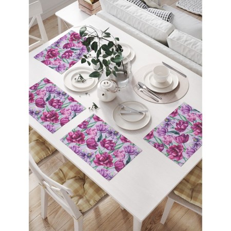 A set of napkins for setting the table "Life", rectangular, size 32x46 cm, 4 pcs
