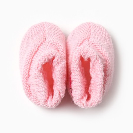 Baby booties, pink color, age 0-6 months-1