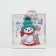 PVS gift box, Santa Claus, 10 x 10 x 10 cm, New Year