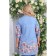 Female shirt, size 54, blue color
