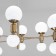 Ceiling Lamp EUROSVET Bubble 30182, E27, G9, 12x20W, 1000x1000 mm, brass color