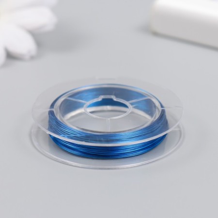 Biser wire d 0.3 mm, blue steering wheel. 10 m-2