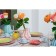 Ceramic coffee coffee siren, 12 items: 6 cups 100 ml, 6 saucers d = 12 cm, blue color