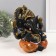 Polystone souvenir "Ganesha Black, in orange trousers" 12x17.5x21 cm