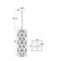 Suspension lamp Maytoni Mod069PL-01CH, E14, 1x60 W, 192x192x1092 mm, Chrome
