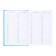 Dated diary 2025, Devente. Flag, A5 168 sheets, Attomex. EVEN, solid cover of boomvinyl with foam rubber, silkography, liesse, block 70 g/m2, turquoise