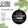Christmas tree toy-chart "Be happy", d = 7.5 cm