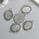 Setting (base for cabochon) Metal "Medalon - Frenchman" silver 7914 3.7x3 cm
