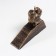Stopper door cast iron "Squirrel" Golden Patina 11x4x14 cm