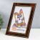 Photo frame plastic 15x21 cm dark nut (782)
