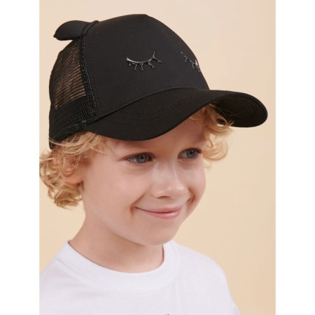 Children's cap, size 48-50, black color