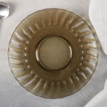 Elica saucer, d = 16 cm, brown color