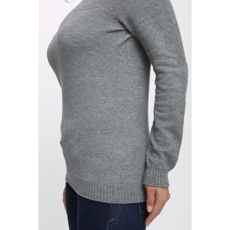 Women's turtleneck, size 46, gray color-4