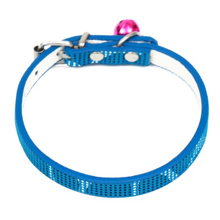 Collar "chamomile" 30 x 1 cm, artificial leather, mix of colors-1