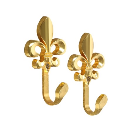 One -rod hook for curtains Cappio KC113, color gold, 2 pcs