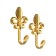 One -rod hook for curtains Cappio KC113, color gold, 2 pcs