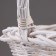 A set of baskets of 3 pcs, 43x33x17/40 cm, white, willow