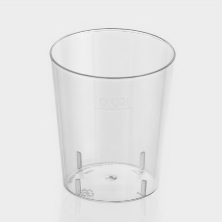 Plastic disposable “Crystal” pile, 20 ml, transparent color-1