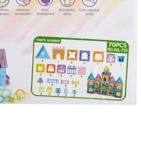 Magnetic designer "Castle", 70 parts-5