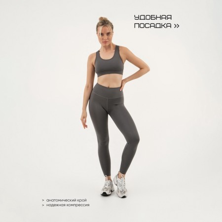 TOP female, basic, size S (44), gray color-1