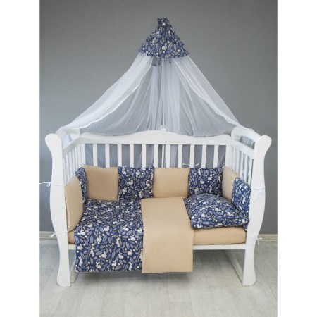 Kit in the crib Baby Boom 3 objects, blue color-4