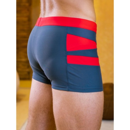 Male bathing panties Alohamare, size 48, gray color, red color-7