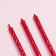 Candles for the cake "Classic" with a stand, 13 cm, 6 pcs, ruby