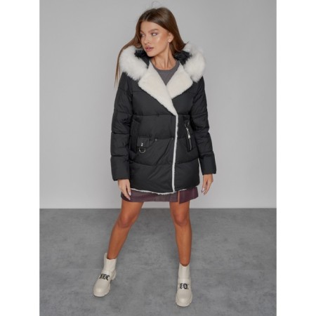 Winter jacket, size 42, black color-7