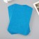 Foamiran glitter 2 mm, 20x30 cm, blue