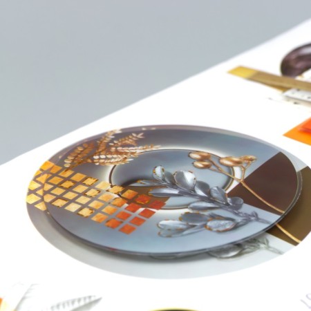 Interior plastic sticker 3D "abstraction" 52x35 cm-1