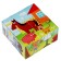 A set of 4 cubes "Blue Tractor"