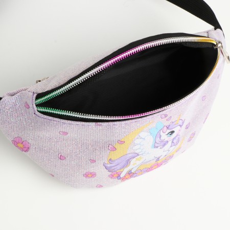 Board children's belt with lightning, lilac color-2