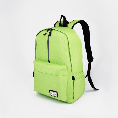 School backpack from lightning textiles, Fulldorn, external pocket, green color