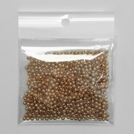 Busina "hematite" d = 3mm, set 10g, color gold-2