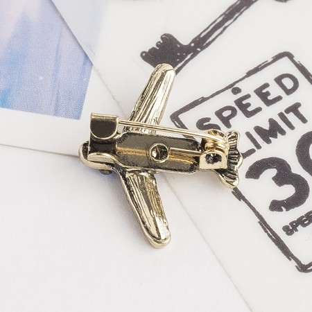 Brooch "plane" mini, color mix-2