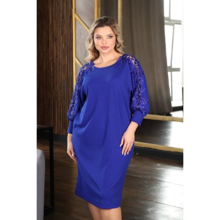 Women's dress, size 56, blue color-5