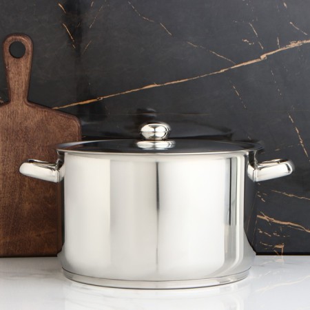 Cloudy pan “Profi”, 10 l, d = 28 cm, metal cover, with a heat distribution layer, the capsule bottom-1