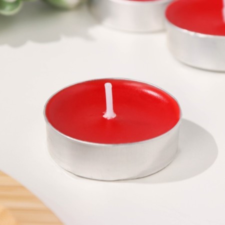 A set of tea candles flavored "velvet rose" in a gift box, 6 pcs-2