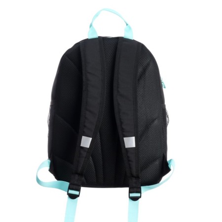 School backpack, 38 x 28 x 18 cm, Grizzly, ergonomic back, + keychain, black-4